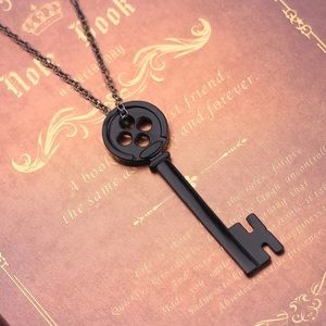 Coralline Button Key Necklace